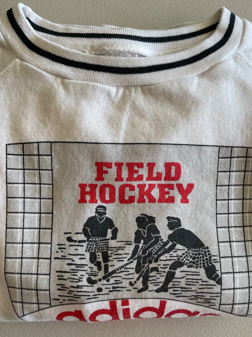 RARE Vintage Adidas Field Hockey Fall 1987 Sweater Size Adult Medium 80s